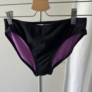Girls black bikini bottom.